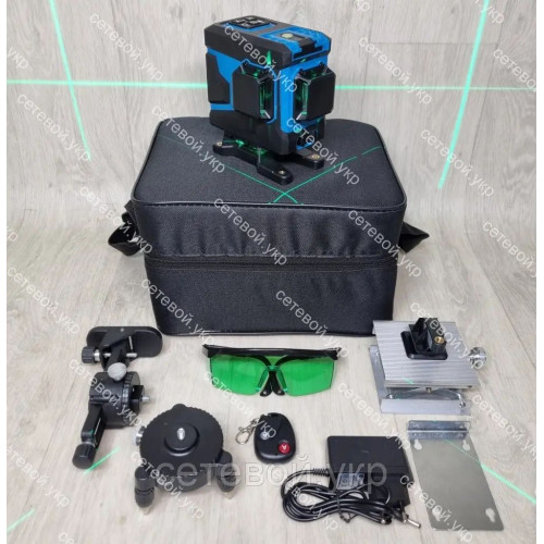 3D Лазерный нивелир KRAISSMANN 12 3D-LLG 25 RG профессиональный 3д уровень