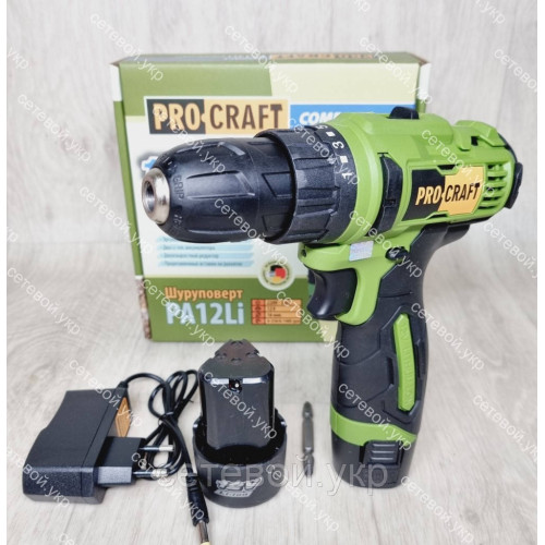 Аккумуляторный шуруповерт ProCraft PA-12 Li Compact
