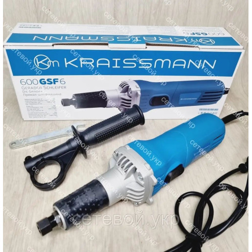 Прямая шлифовальная машина Kraissmann 600-GSF-6 с регулятором оборотов
