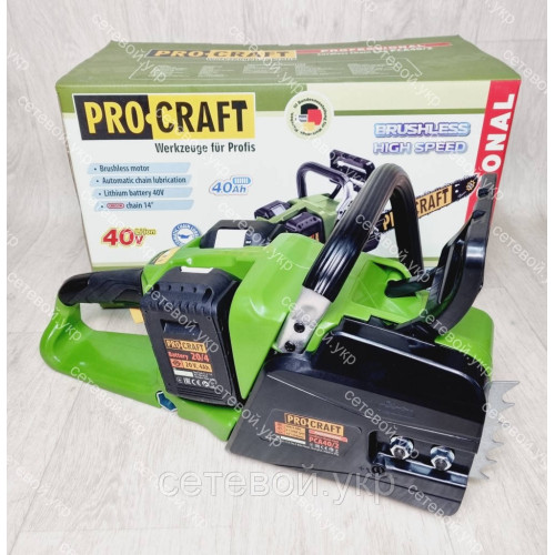 Аккумуляторная цепная пила Procraft (прокрафт) pca-40/2