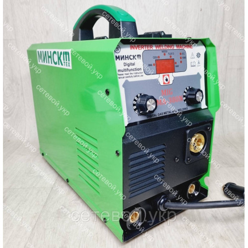 3в1 Сварочный полуавтомат инверторный Минск MCA MIG/MMA-380N IGBT(Digital multifunction)