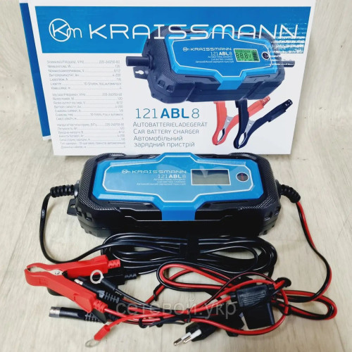 Зарядное устройство для автомобильных аккумуляторов Kraissmann 121 ABL 8