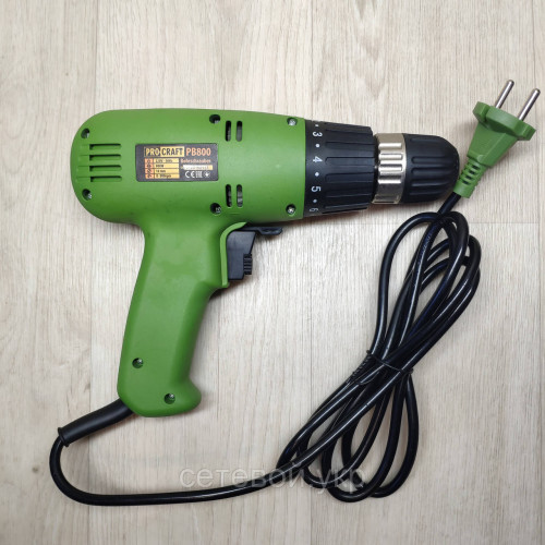 Шуруповерт сетевой ProCraft PB-800