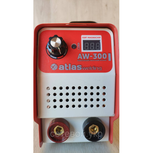Сварочный аппарат инвертор  Atlas welding AW-300 (300 А, дисплей) Сварка+ Маска ХАМЕЛЕОН