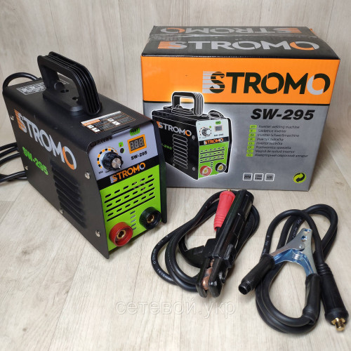 Сварочный аппарат инвертор STROMO SW 295 (295 А, дисплей) Сварка+ Маска ХАМЕЛЕОН