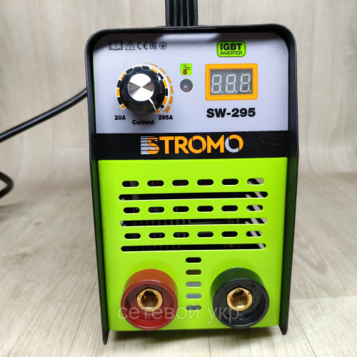 Сварочный аппарат инвертор STROMO SW 295 (295 А, дисплей) Сварка+ Маска ХАМЕЛЕОН