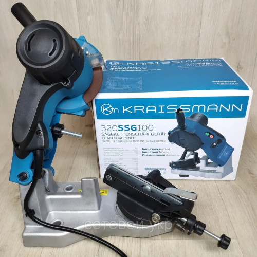 Станок для заточки цепей бензопил Kraissmann 320SSG100
