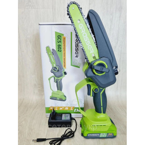 Мини Аккумуляторная цепная пила Grasser GCS 602
