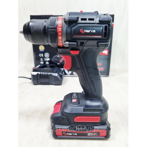 Шуруповерт бесщеточный Narva NCD-21BL