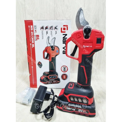 Аккумуляторный секатор NARVA NS-21-30K BL