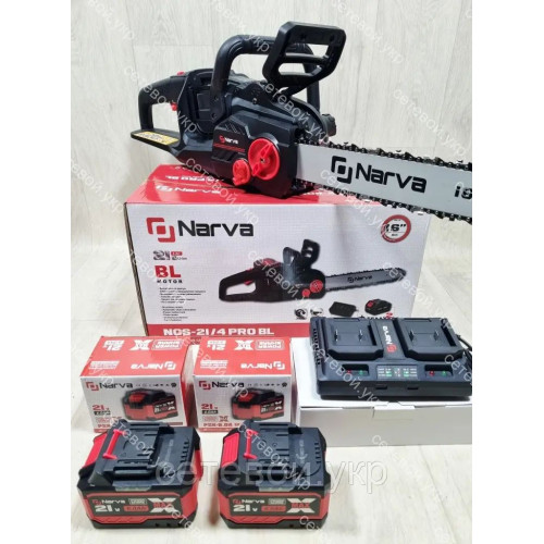 6 Ач Аккумуляторная цепная пила Narva NCS-21/4 PRO BL