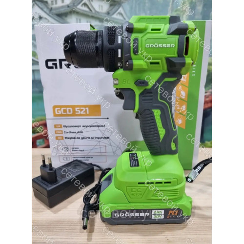 521 Аккумуляторный шуруповерт Grosser GCD 521