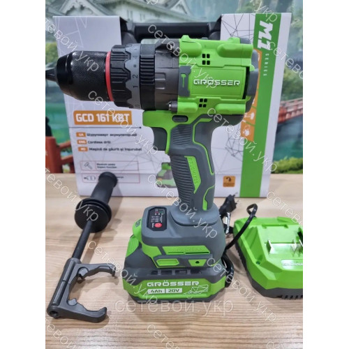 161KBT Шуруповерт аккумуляторный Grosser GCD 161KBT
