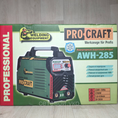 Сварочный инверторный аппарат Procraft AWH-285