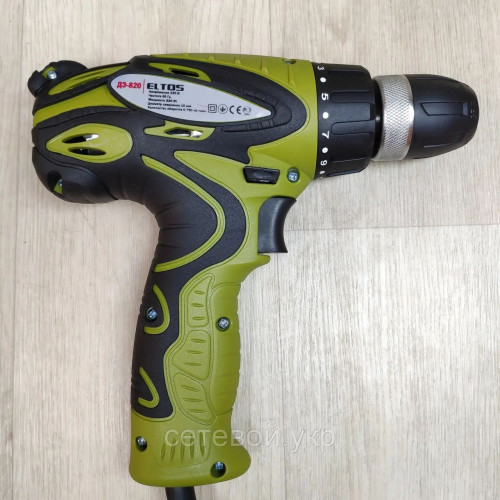 Шуруповерт сетевой Eltos ДЭ-820