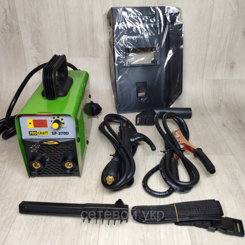 Сварочный аппарат инвертор Procraft SP-270D PROFESSIONAL +Маска Хамелеон