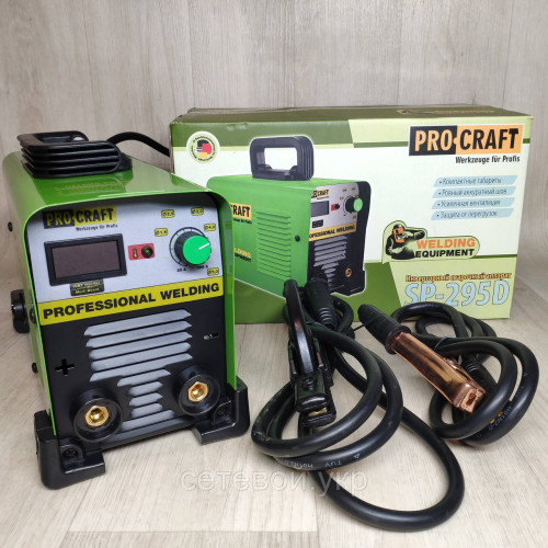 Инверторный сварочный аппарат Procraft SP-295D 1.6-5 электрод