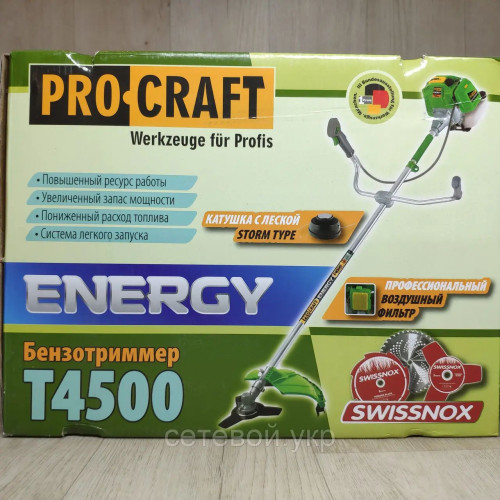 Бензокоса Procraft T4500 мотокоса