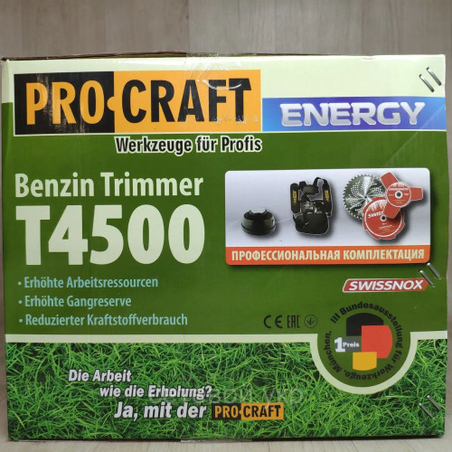Бензокоса Procraft T4500 мотокоса