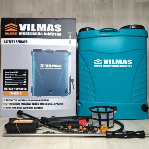 Аккумуляторный садовый опрыскиватель Vilmas 16 BS 8 Ач
