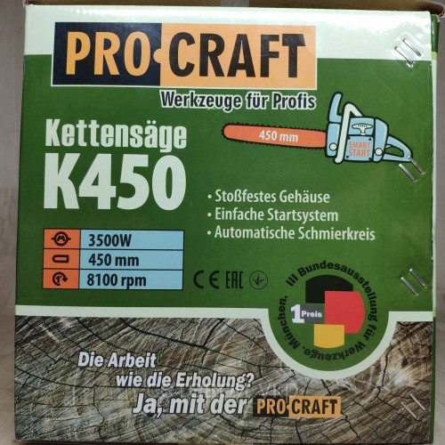 Бензопила Procraft K450