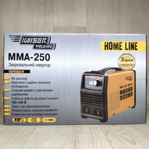 Сварочный аппарат Kaiser MMA-250 + Маска Хамелеон Forte MC-1000