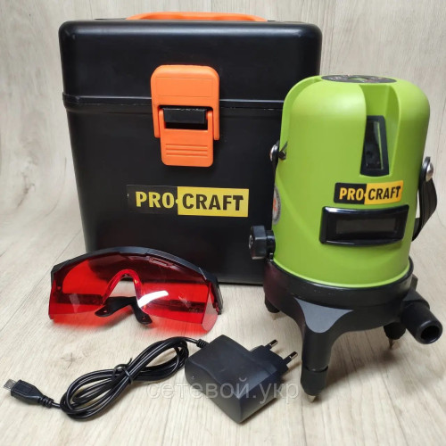 Лазерный уровень Procraft LE-3D (красный луч) нивелир