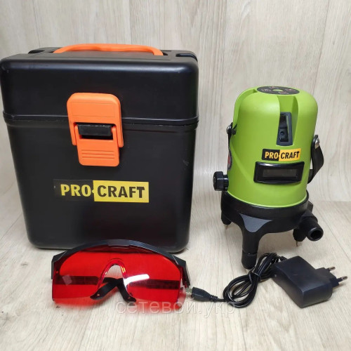 Лазерный уровень Procraft LE-3D (красный луч) нивелир