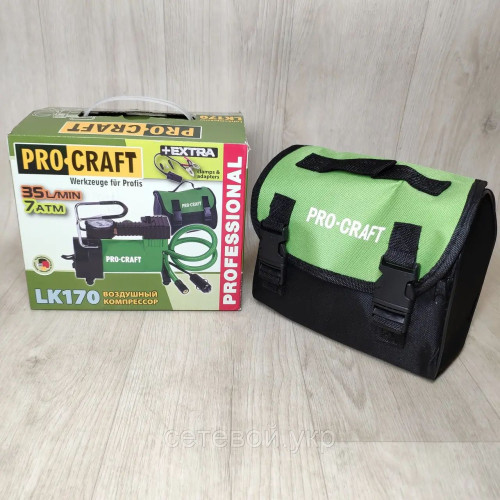 Автомобильный насос компрессор Procraft LK170 для подкачки колес