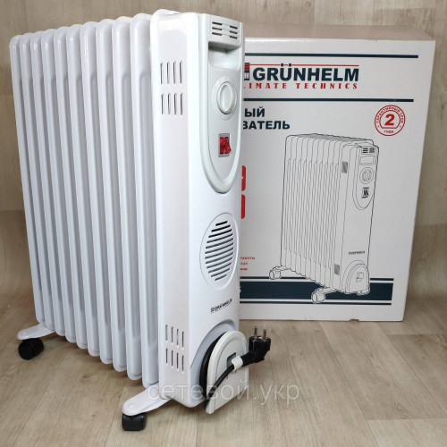 Напольный масляный обогреватель Grunhelm GR-1125 (11 секций)