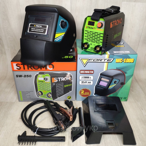 Сварочный аппарат Stromo SW250 + Маска хамелеон