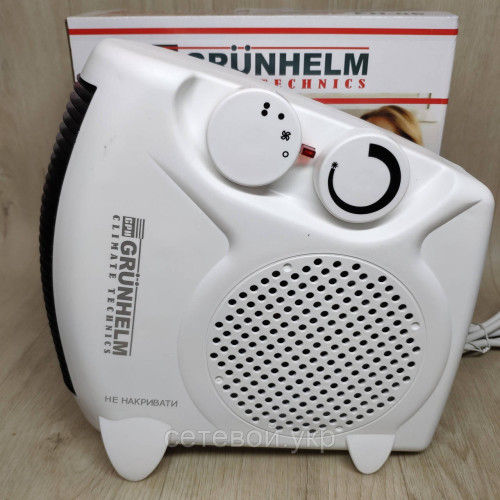 Тепловентилятор спиральный Grunhelm FH-06 (1000/2000Вт, 220В)