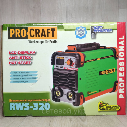 Сварочный аппарат Procraft RWS-320 + Болгарка + Маска хамелеон