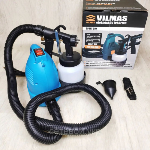 Краскопульт электрический VILMAS 650-SG-300  водоэмульсионной краски