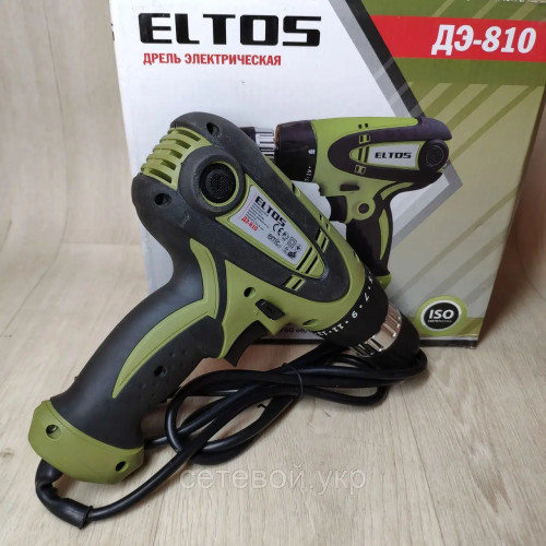 Шуруповерт сетевой Eltos ДЭ-810 с подсветкой