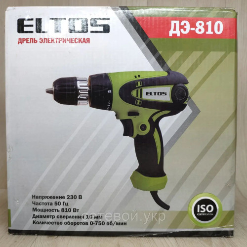 Шуруповерт сетевой Eltos ДЭ-810 с подсветкой