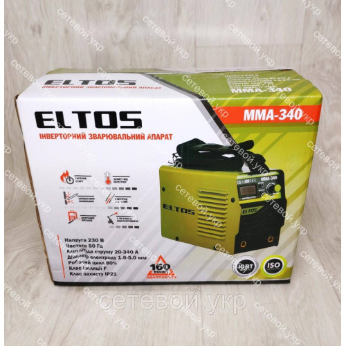 Сварочный аппарат Eltos ММА-340 + маска хамелеон