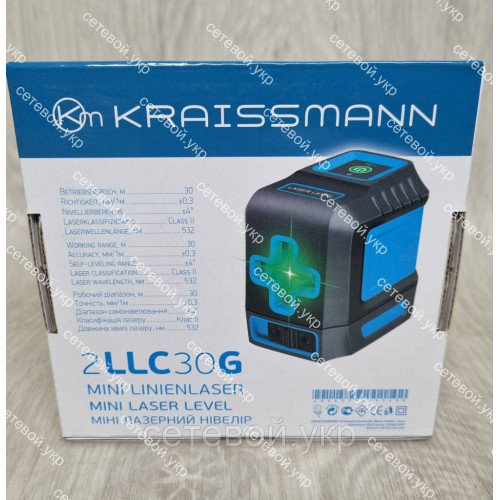 Лазерный уровень Kraissmann 2 LLC 30 G зеленый луч