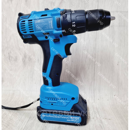 Шуруповёрт аккумуляторный KRAISSMANN 2102 ABS 20/2 M-POWER 20 Series