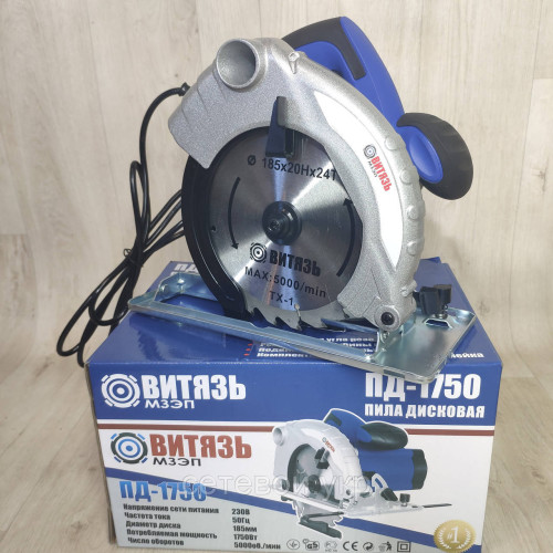 Пила дисковая Витязь ПД-1750 (паркетка, циркулярка)