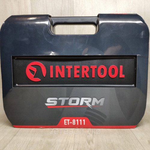 Набор инструментов INTERTOOL ET-8111 STORM  на 111 ед Ключей, головок