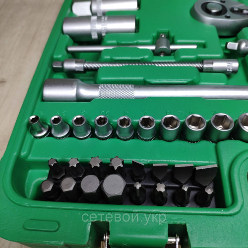 Набор ключей и головок  1/2" и 1/4", INTERTOOL 82 единицы инструментов