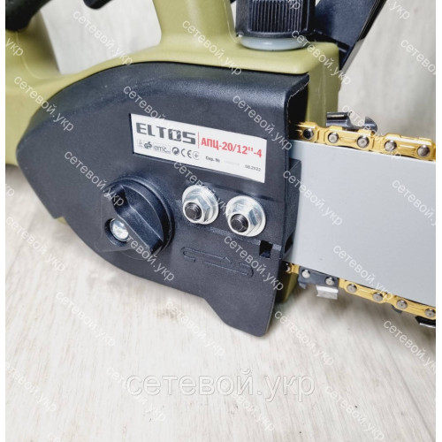 Пила цепная аккумуляторная Eltos АПЦ-20V/12-4 (20 V, Бесщеточная, 2 АКБ, шина 30 см,
