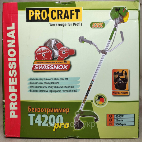 Мотокоса Procraft T-4200 бензокоса
