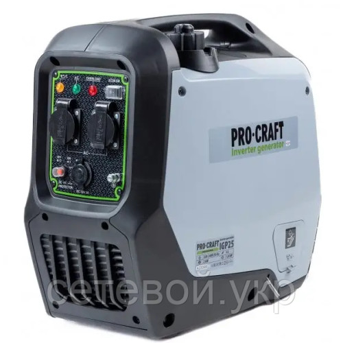 Генератор инверторный Procraft IGP25 1.8 кВт/2 кВт