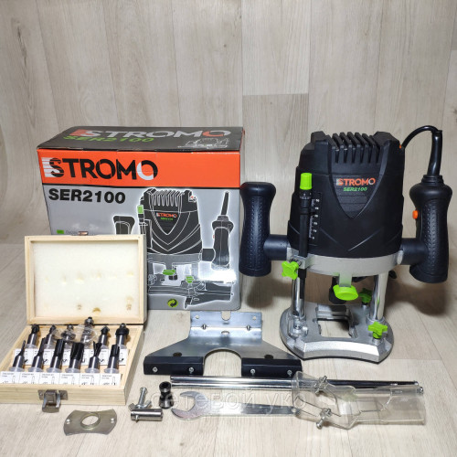 Под 8-12 цангу! Фрезер по дереву STROMO SER 2100 Вт