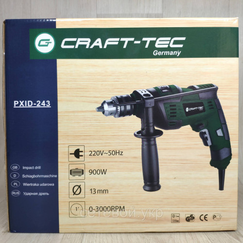 Дрель ударная CRAFT-TEC PXID-243