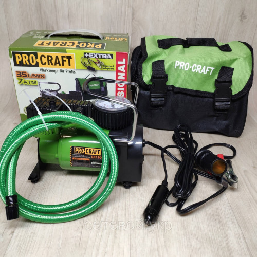 Автомобильный насос компрессор Procraft LK190 для подкачки колёс