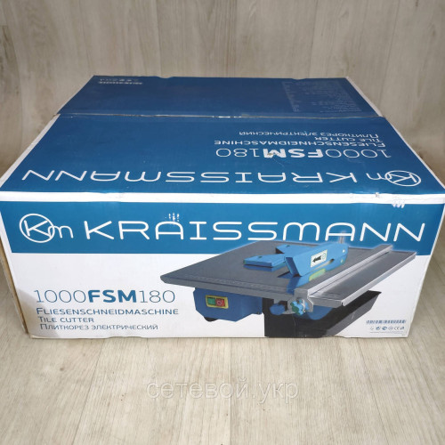 Электрический плиткорез Kraissmann 1000 FSM 180
