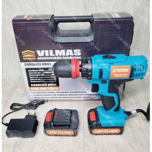 Шуруповерт аккумуляторный Vilmas 1500-CDC-18/2 Li (DFR патрон)